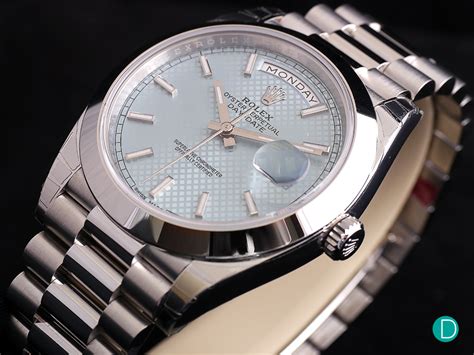 mens platinum rolex day date president|rolex oyster day date 40.